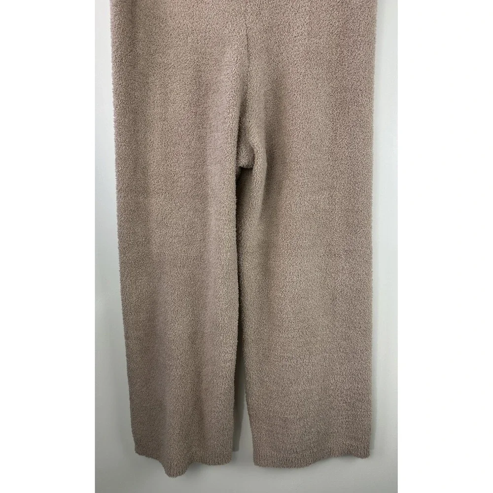 Softies Cozy Teddy Reverse Seam Crew Neck LS Top Pants Lounge Set Brown Size XL - Picture 12 of 16